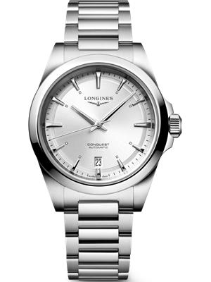 Longines Conquest L3.720.4.72.6 Silver Watch 38mm