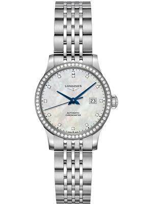 Longines Record L2.320.0.87.6 Diamonds Watch 26mm