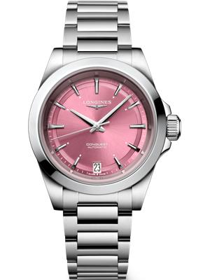 Longines Conquest L3.430.4.99.6 Pink Watch 34mm